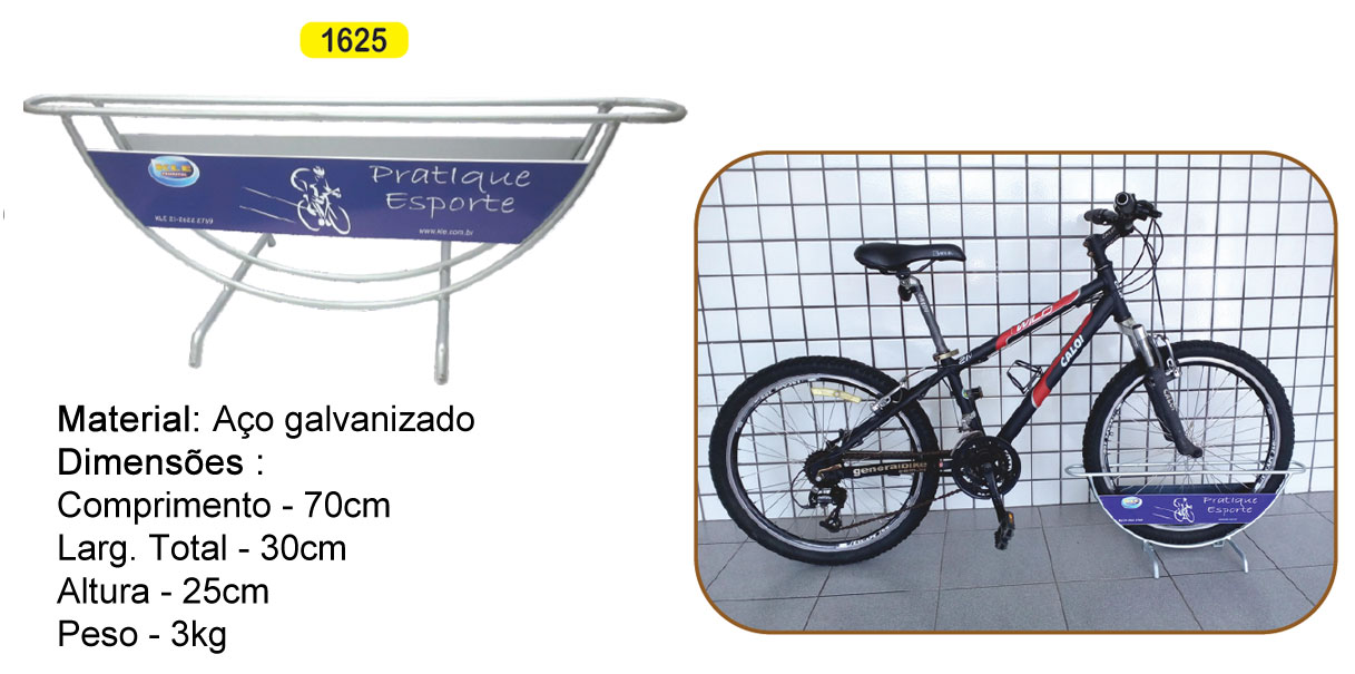 Bicicletário de Piso para 01 Bicicleta G