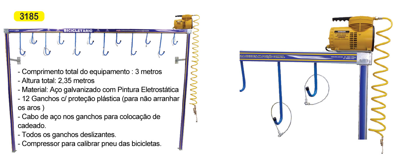 Vertical para 12 bicicletas