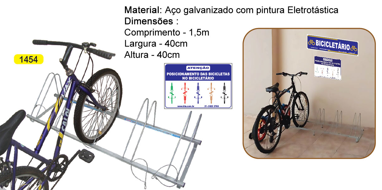 Vertical para 5 bicicletas